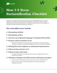 New I-9 Error Reclassification Checklist 2026