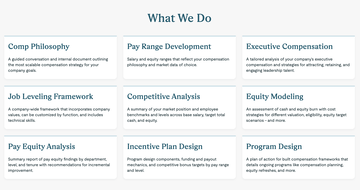 Compensation Consulting Practice