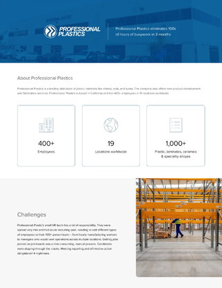 Customer Story - Professional Plastics