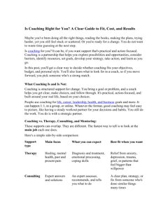 Is Coaching Right for You. A Clear Guide to Fit Cost and Results