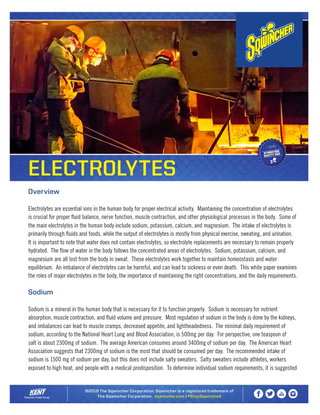 Electrolytes