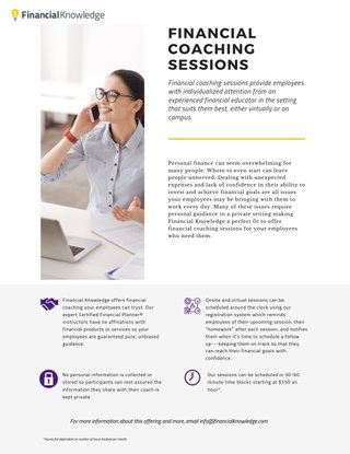 Financial Knowledge: Financial Coaching Sessions