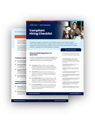 Compliant Hiring: The Checklist You’ll Wish You Had Last Quarter