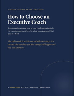 How to Choose an Executive Coach: A Buyer's Guide for HR Leaders