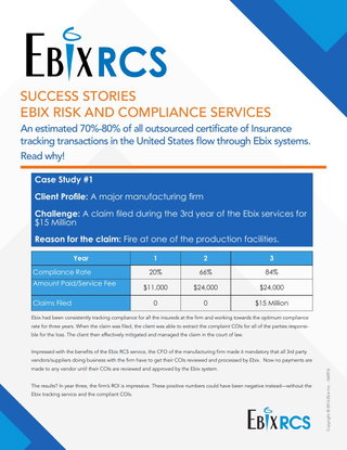 Client Success Stories- COI Tracking / Insurance Compliance