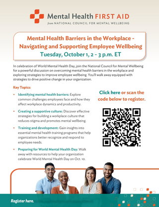 Webinar: Mental Health Barriers in the Workplace – Navigating and Supporting Employee Wellbeing