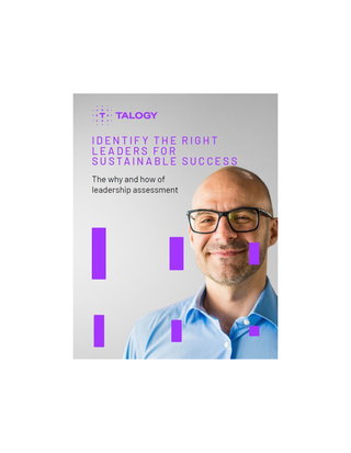 Identify the right leaders for sustainable success