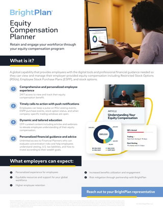 Equity Compensation Planner