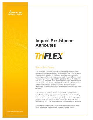 TriFLEX Impact Resistance WhitePaper