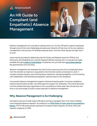 An HR Guide to Compliant (and Empathetic) Absence Management