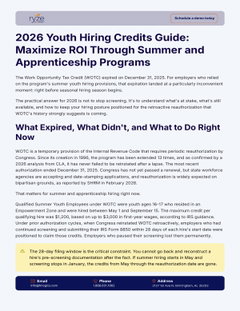 2026 Youth Hiring Credits Guide: Maximize ROI Through Summer and Apprenticeship Programs