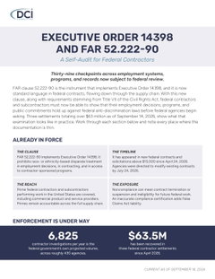 The New Federal Contract Clause Every HR Team Should Know About, Plus a 39-Point Self-Audit