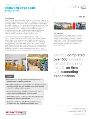Executing Large Scale Programs