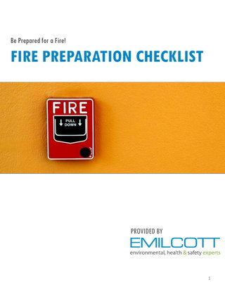 Fire Preparation Checklist 