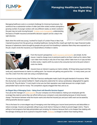 Managing Healthcare Spending the Right Way