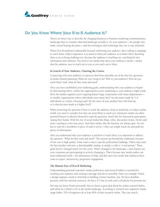 Do You Know Where Your B2B Audience Is?