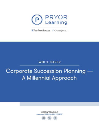 Corporate Succession Planning — A Millennial Approach