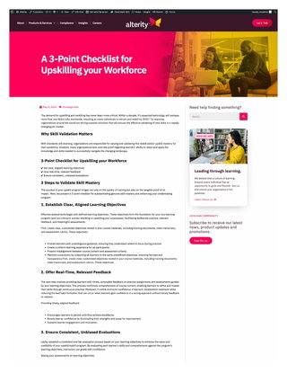 A 3-Point Checklist for Upskilling your Workforce