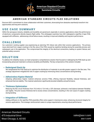 ASC Collaborates With Customer For Long Term Flex PCB Solutions
