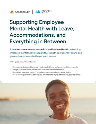 Supporting Employee Mental Health with Leave, Accommodations, and Everything in Between