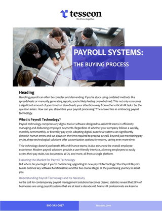 Payroll Systems: A Buying Process