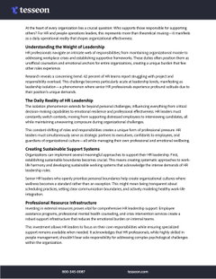 Preventing HR Burnout