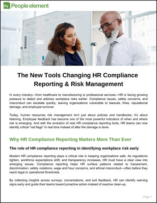 The New Tools Changing HR Compliance Reporting & Risk Management