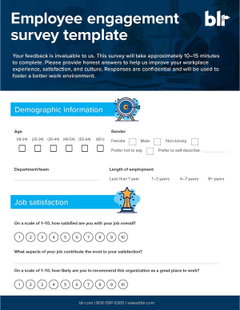 Employee Engagement Survey Template