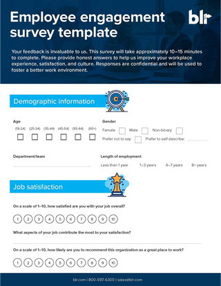 Employee Engagement Survey Template