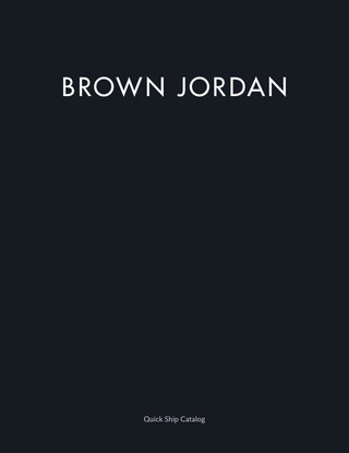 Brown Jordan: Quick Ship Catalog