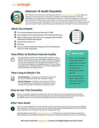 I-9 Audit Checklist