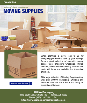 Moving Boxes and Supplies