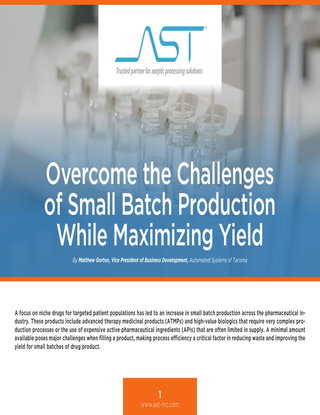 Overcome the Challenges of Small Batch Production