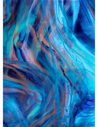 Crowded Abstract Resin Painting