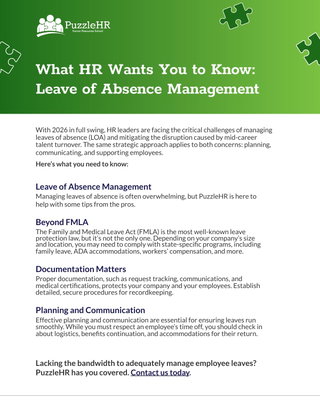 What HR Wants You to Know - Leave of Absence Management