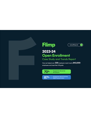 Flimp’s 2023-24 Open Enrollment Case Study and Trends Report Shows Average 70% Engagement Across 14 Industries