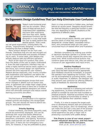 Six Ergonomic Guidelines that can Help Eliminate User Confusion.