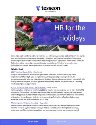 HR for the Holidays