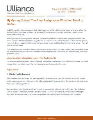 Mystery Solved! The Great Resignation: What You Need to Know