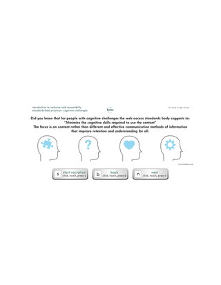 20th century web access standards for people with cognitive challenges