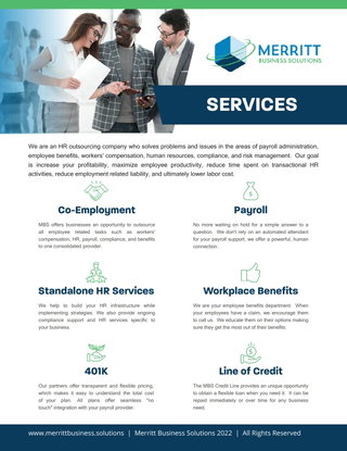 MBS Services Flyer
