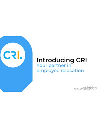 Introduction to CRI: Your partner in employee relocation