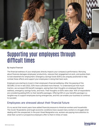 Unexpected costs are a pain point for employees: Consider providing a panacea