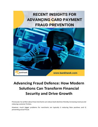 Recent Insights for Advancing Card Payment Fraud Prevention