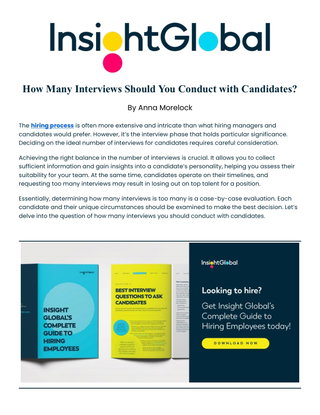 How Many Interviews Should You Conduct with Candidates?