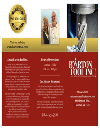 Barton Tool: See our Capabilities