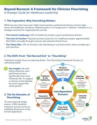 Beyond Burnout: A Framework for Clinician Flourishing