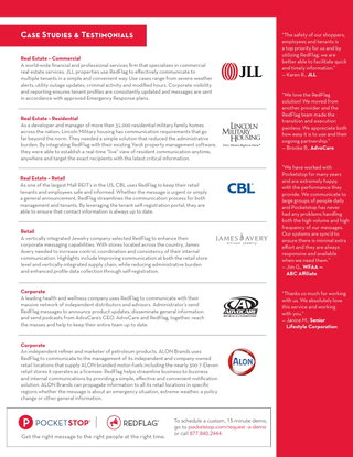 RedFlag Case Studies and Testimonials