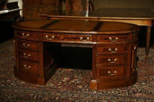 Antique Desk Top Leather