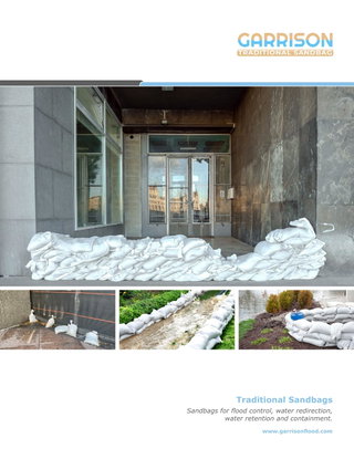 Garrison™ Sandbag Brochure | Garrison Flood Control